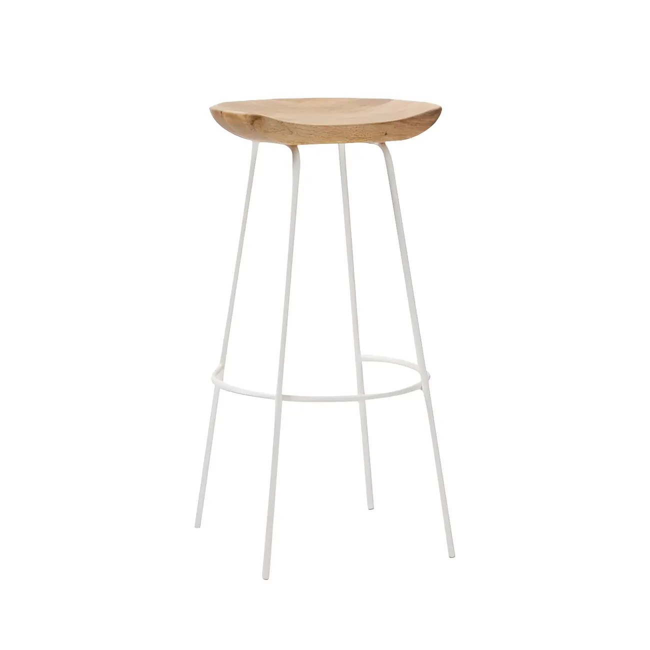 Modern Solid Wood Counter Height Bar Stools