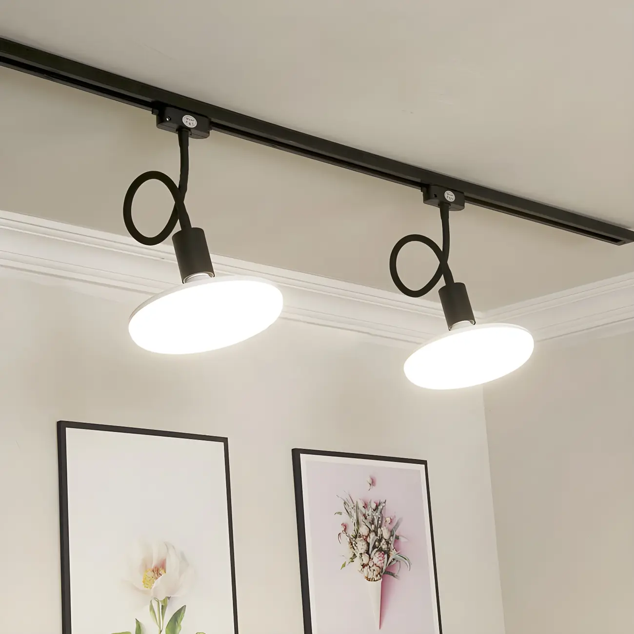 5-Light Modern LED Track Lighting with Adjustable Head