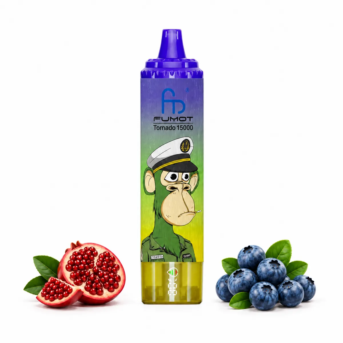 Fumot Tornado 15000 Blueberry Pomegranate – Einweg-Vape, Produktansicht