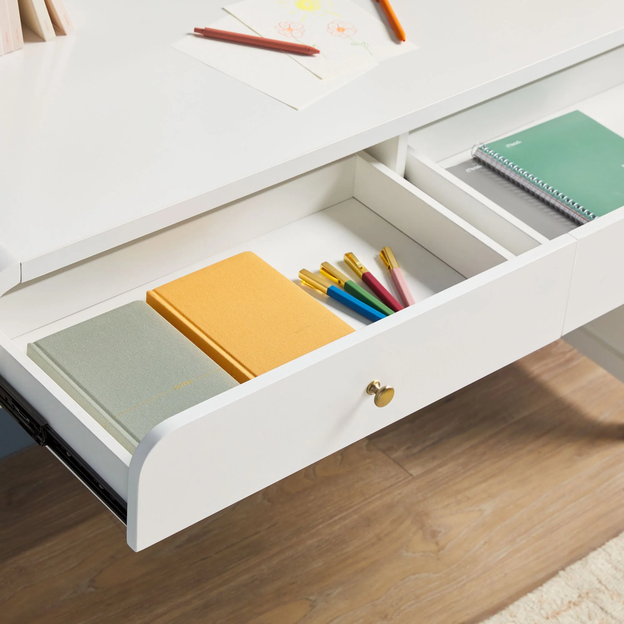 Zoey Modern Curve Design Writing Desk