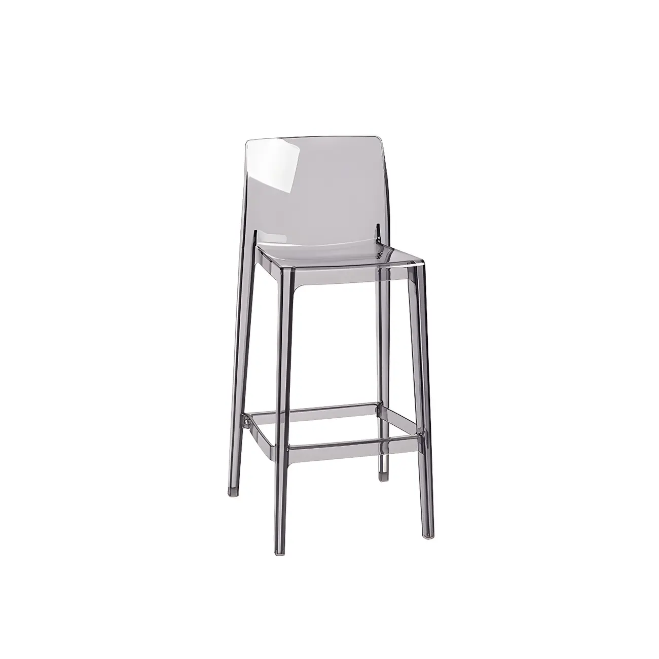 Modern Acrylic Transparent Stylish Rectangle Bar Stool