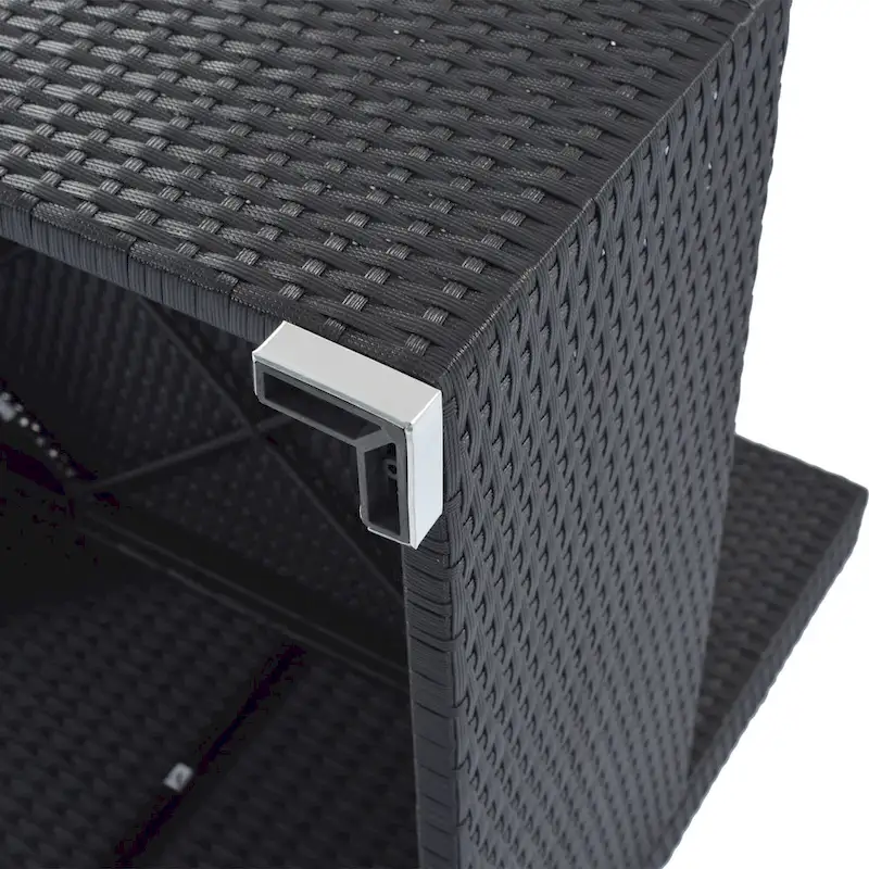 8-Piece Wicker Modular Sectional Sofa Set with Coffee Table