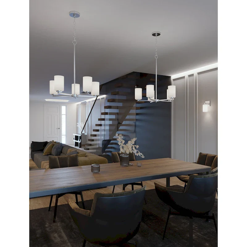 AFX Leo 5-Light Med Base Chandelier