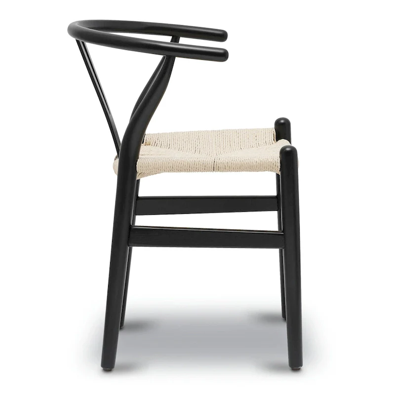Poly & Bark Weave Chair - Solid Wood with Woven Seat