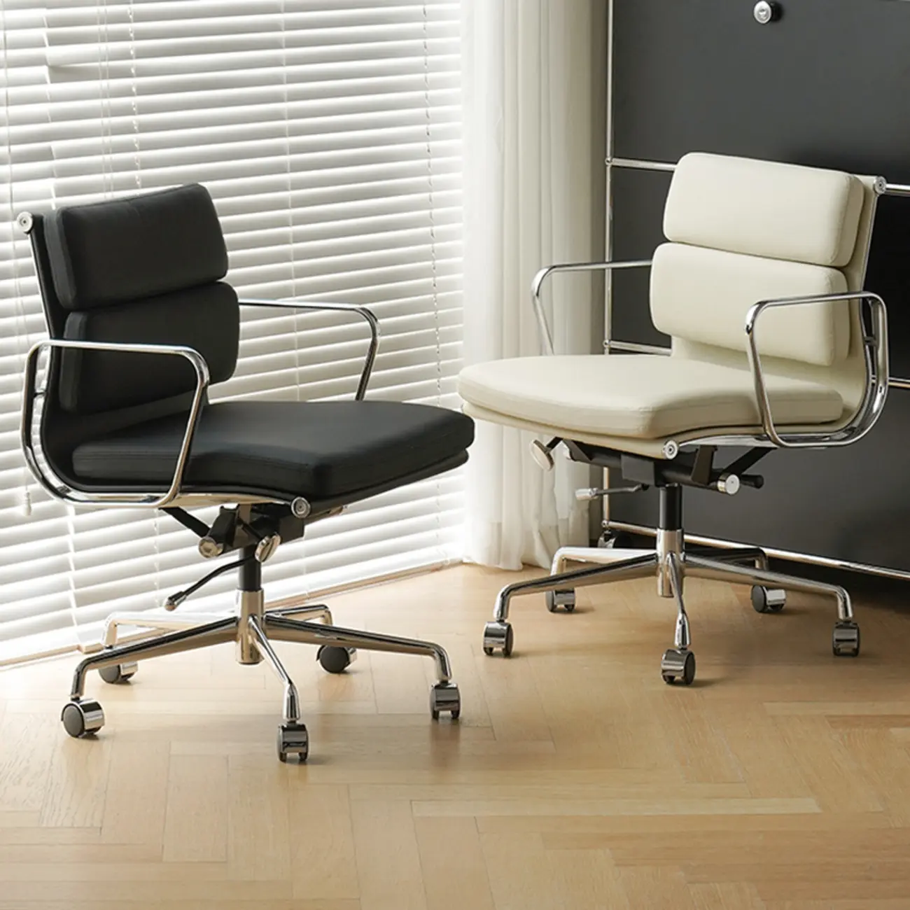 Modern Leather Adjustable Ergonomic Office Chair