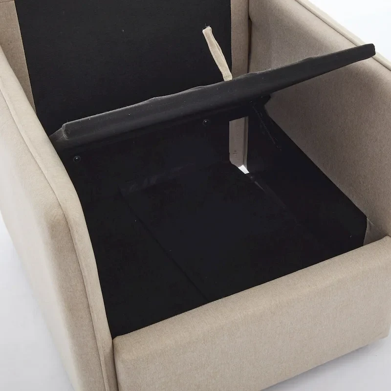 Linen Swivel Accent Chair