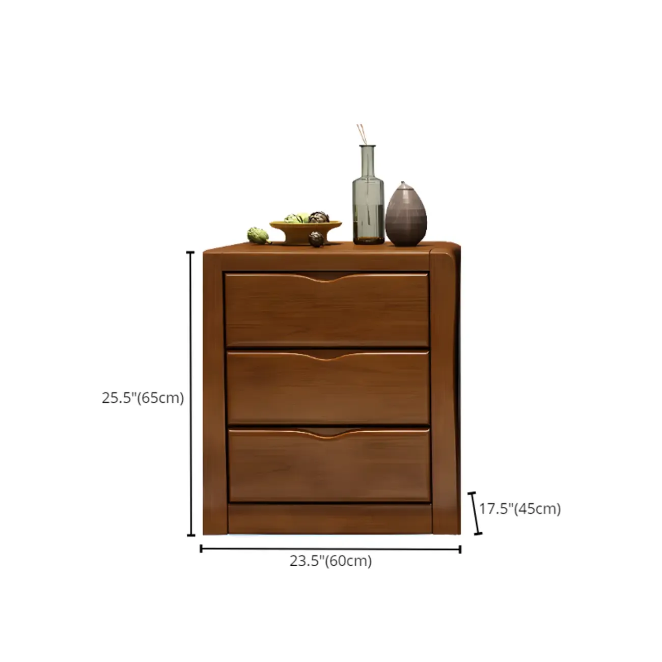 Classic Rubberwood Double Dresser with 9-Drawers