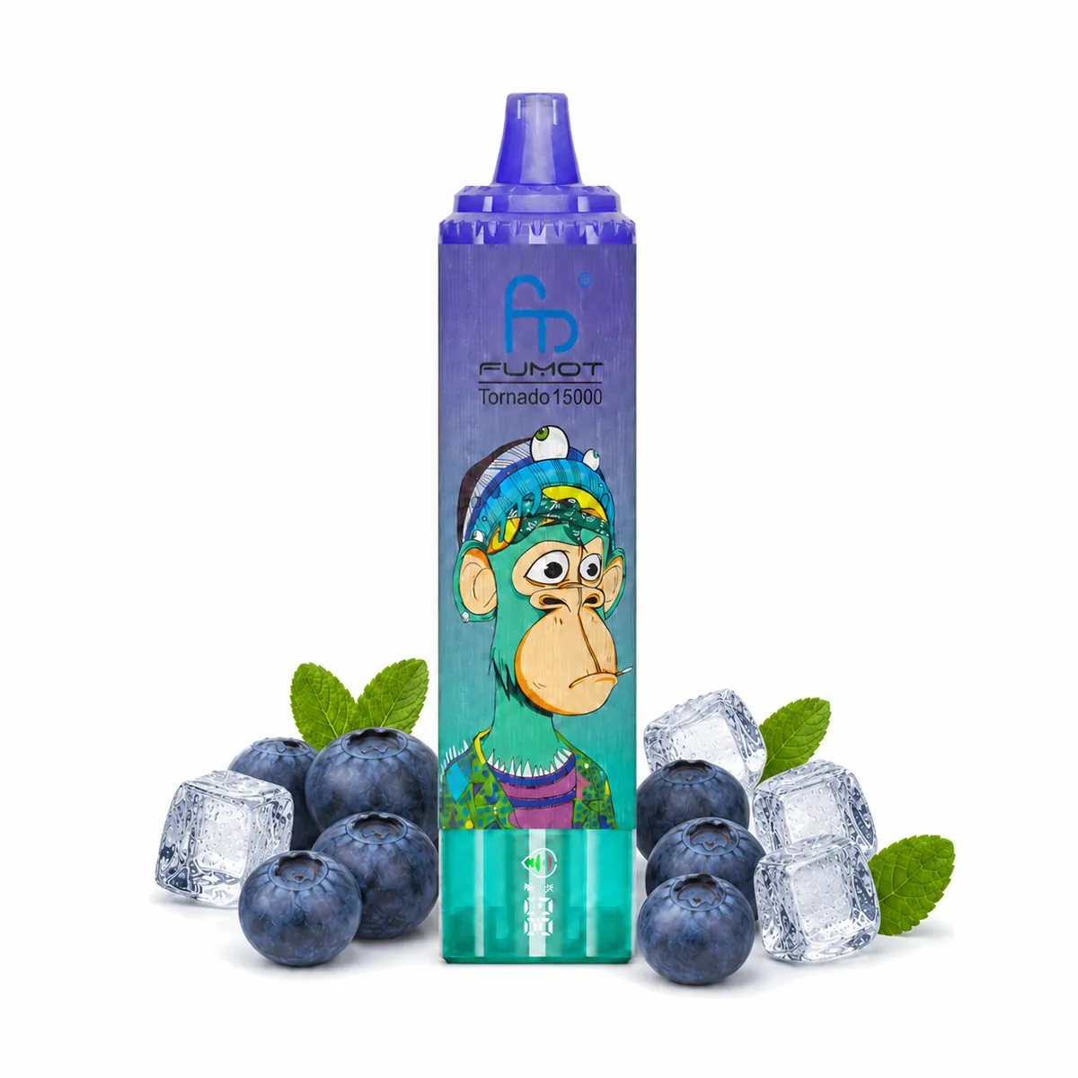 Fumot Tornado 15000 Blueberry On Ice – Einweg-Vape, Produktansicht