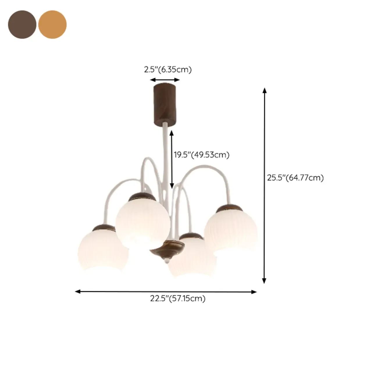 Modern Elegant Globe Pendant Chandelier with Flexible Length