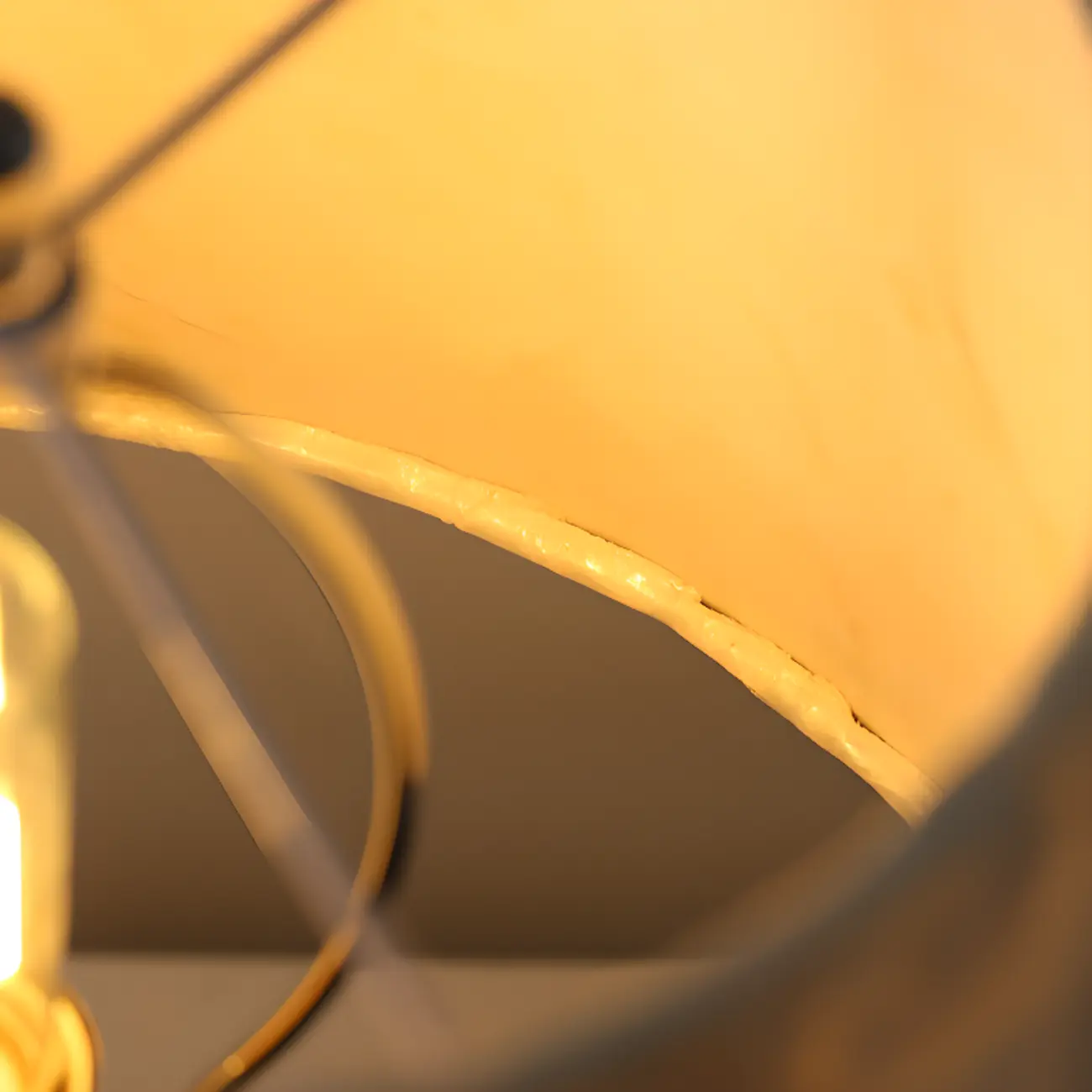 Modern Shell Table Lamp with Geometric Shade, LED