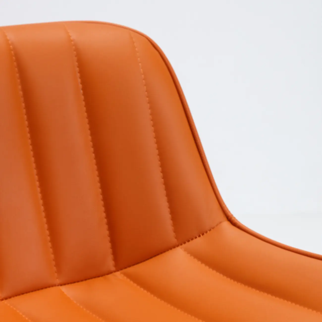 Industrial Modern Adjustable Pedestal Swivel Leather Bar Stools