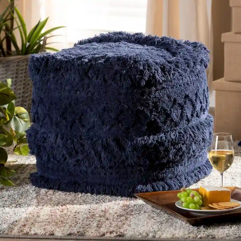 The Curated Nomad Koroh Moroccan Pouf Ottoman