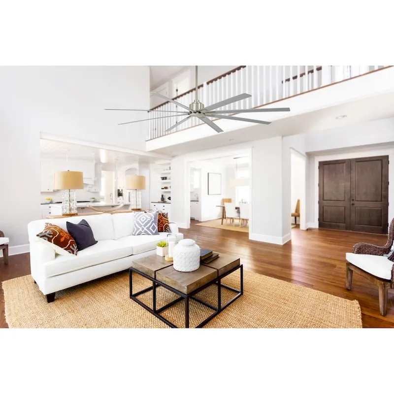 Minka Aire Xtreme H2O Brushed Nickel 8 Blade 65 Inch Ceiling Fan