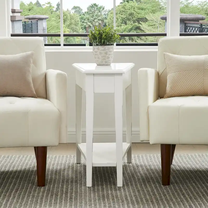 Leick Home Recliner Wedge Table with Shelf