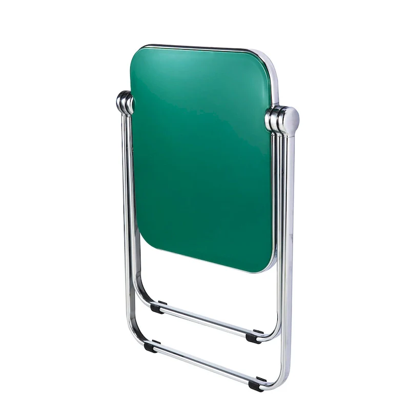 LeisureMod Lawrence Rectangular Folding Table with Aluminum Frame - 16.73