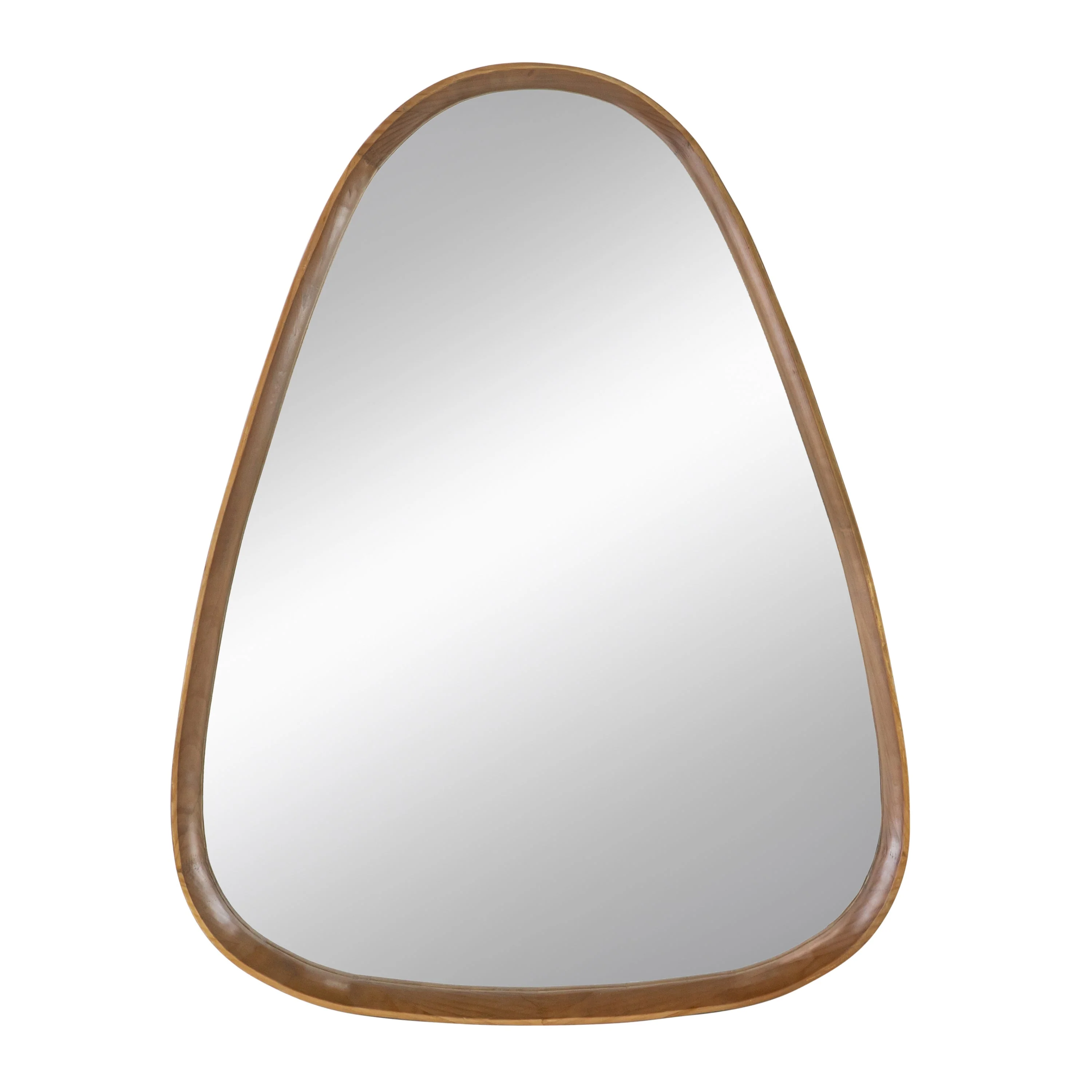Walker Edison | Curve Design Wood Mirror