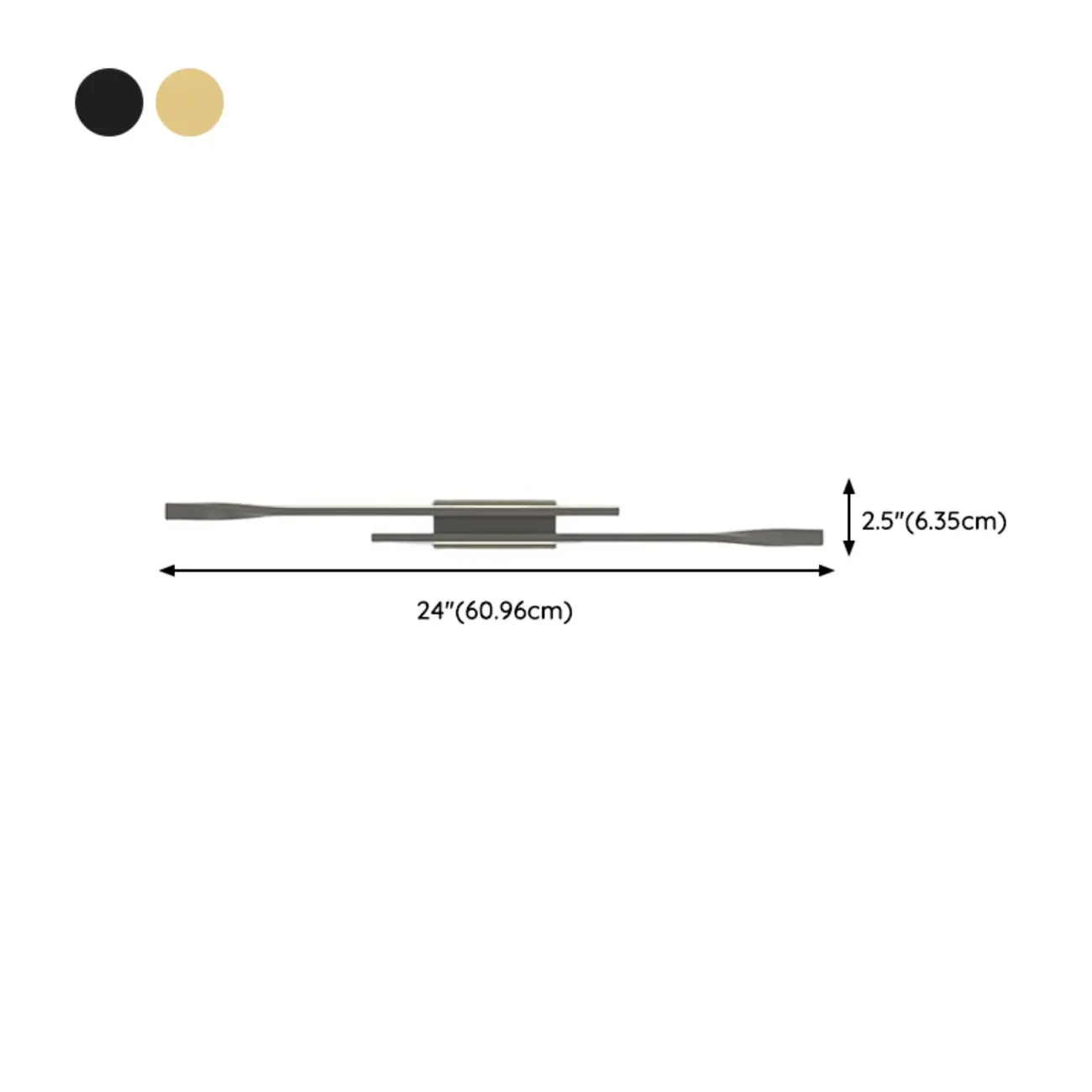 Modern Linear Wall Sconce with Silica Gel Shade