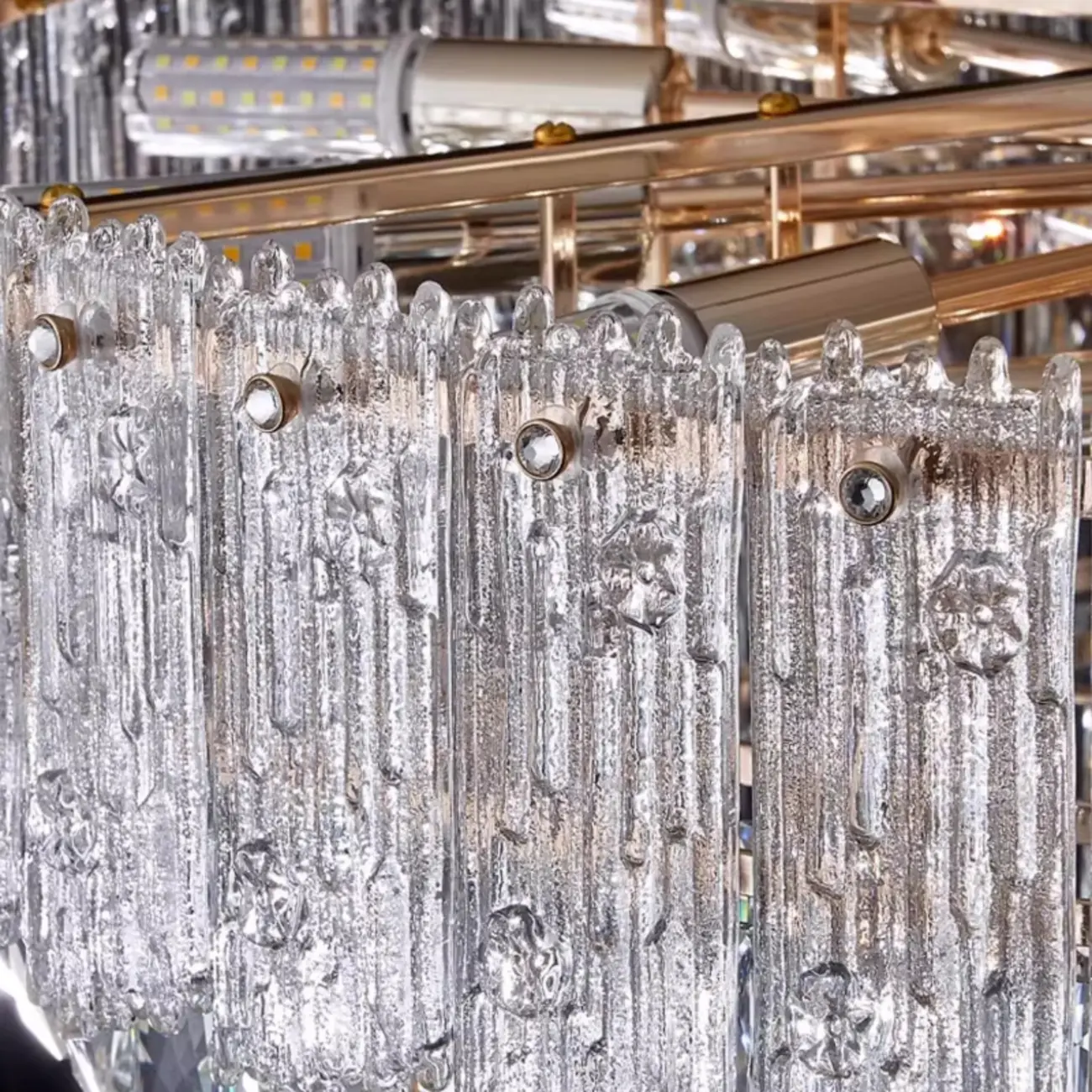 Adjustable Modern Luxury Crystal Chandelier with Multi-Tier