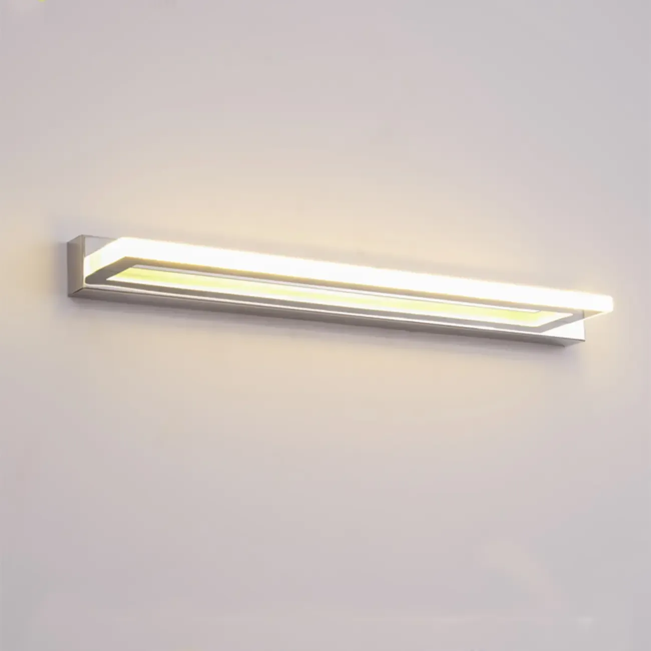 Modern White Metal LED Wall Light with Acrylic Shade