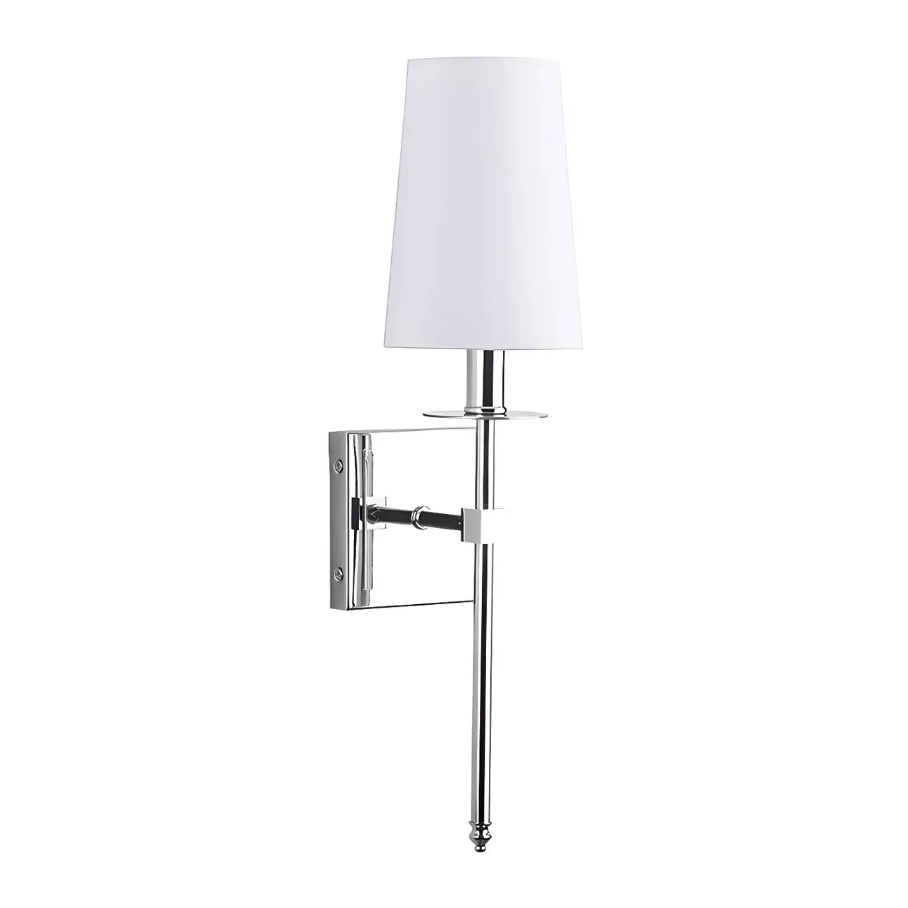 Mini Modern Straight Rod Metal Bathroom Vanity Light with Shade