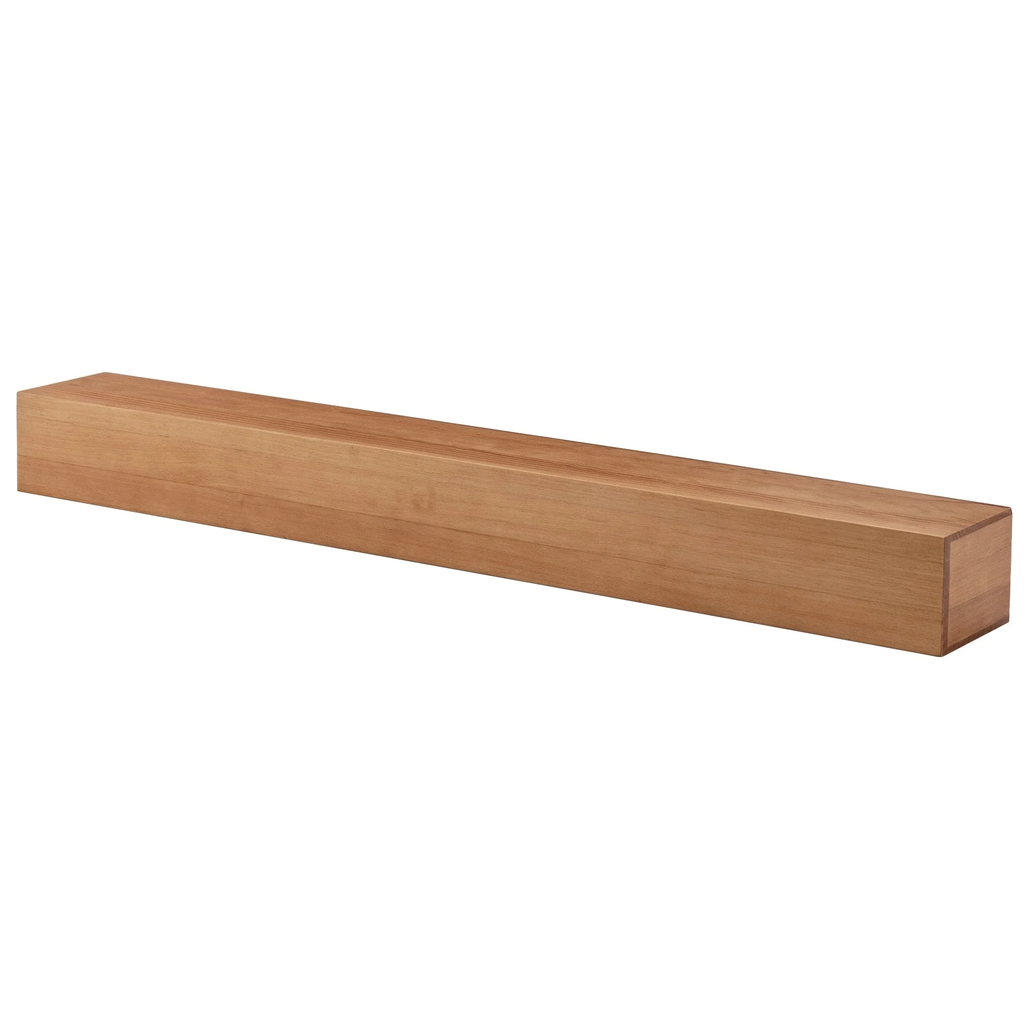Solid Pine Wall Mounted Fireplace Mantel Floating Shelf