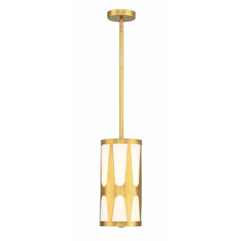 Royston 1 Light Antique Gold Pendant - 7 W x 14 H x 7 D