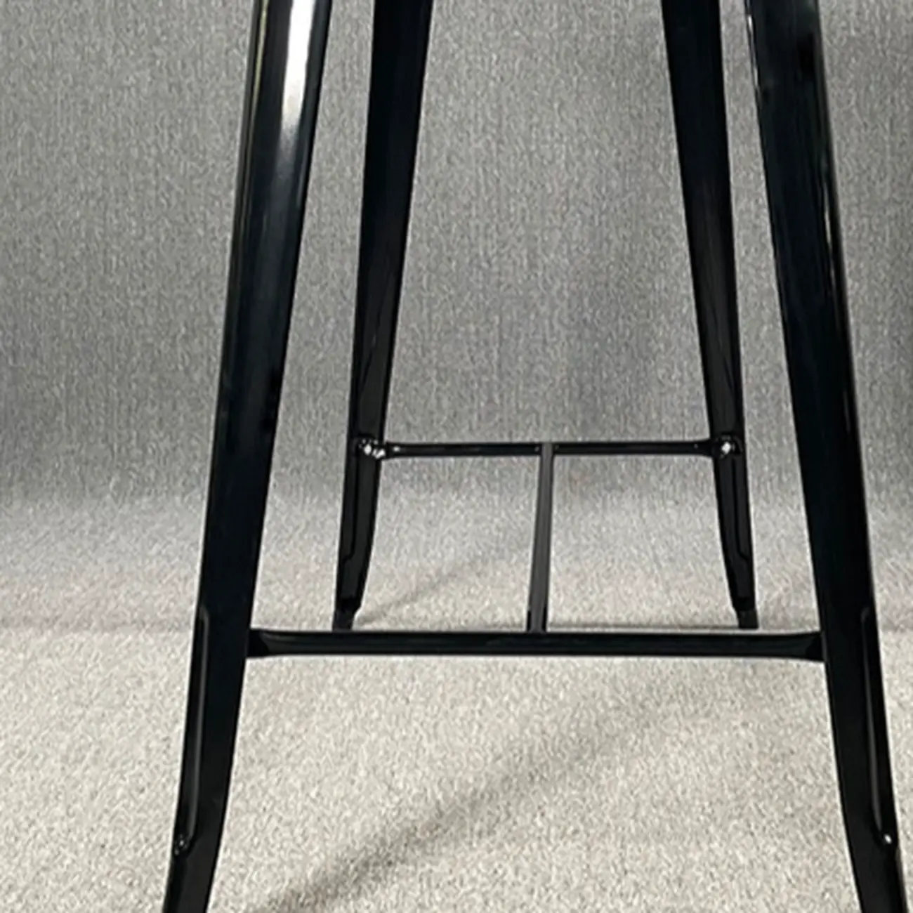 Industrial Brown Wood Black Metal Bar Tables