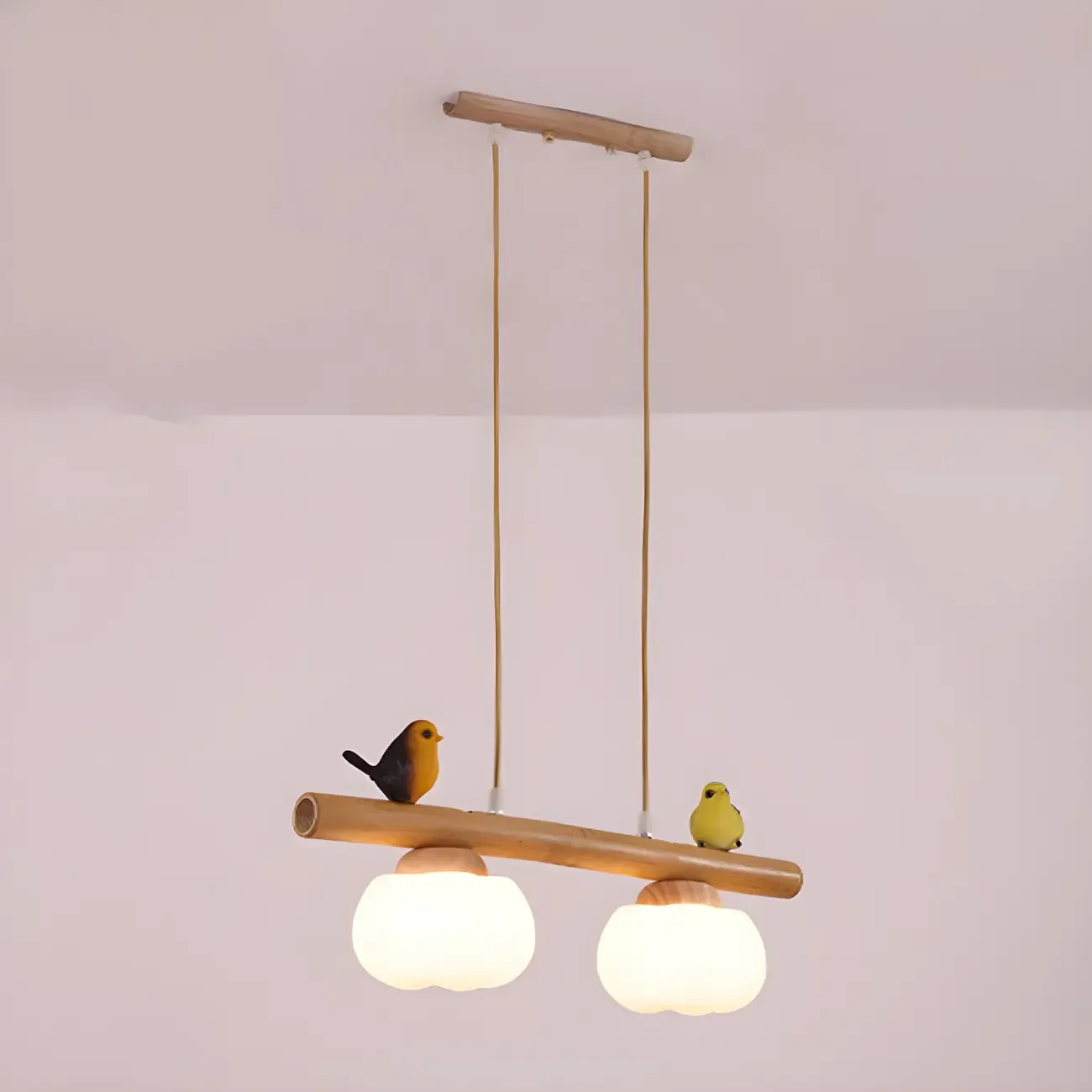 Adjustable Modern Bamboo Flower Island Pendant Light