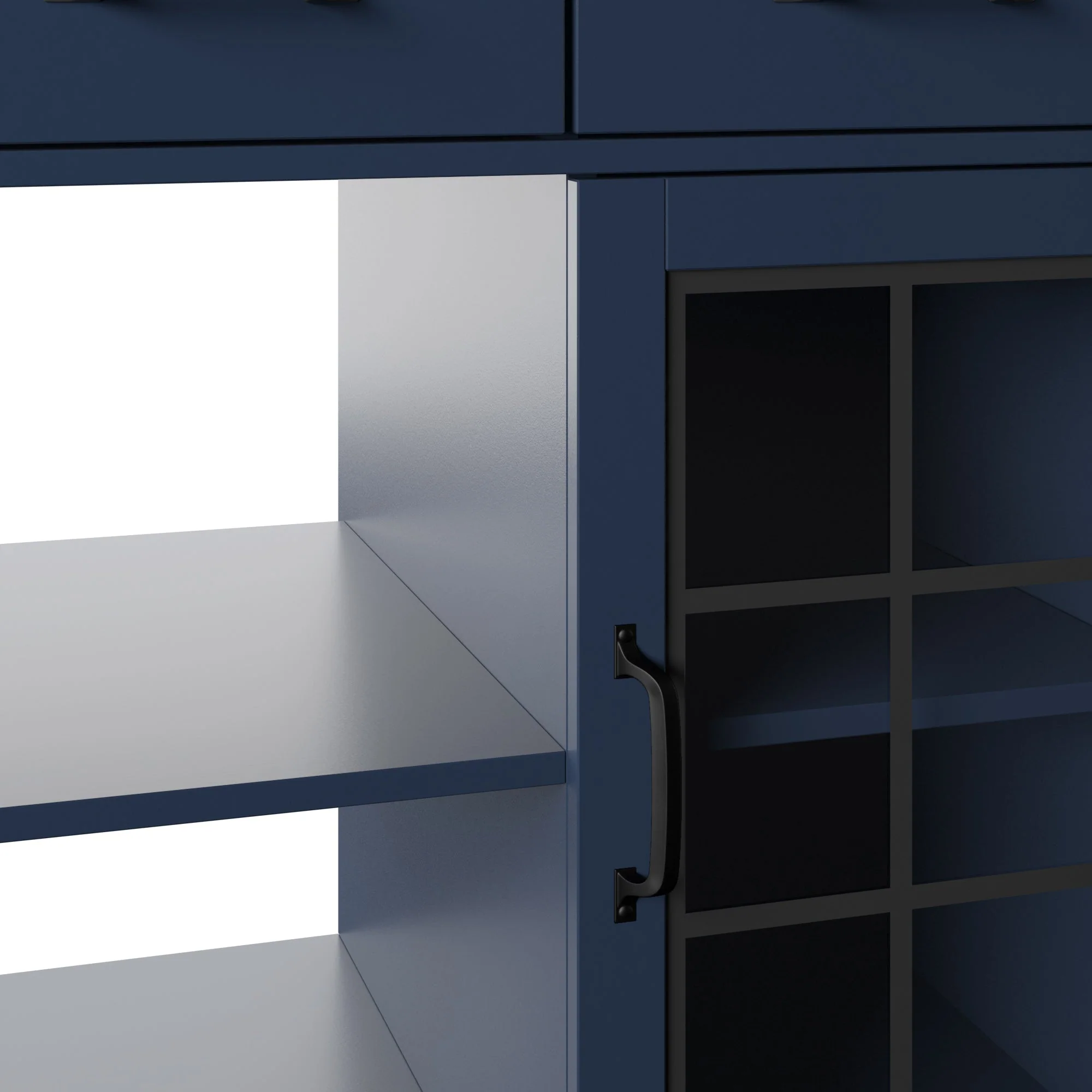 Compact Rolling Kitchen Island Cart with Storage