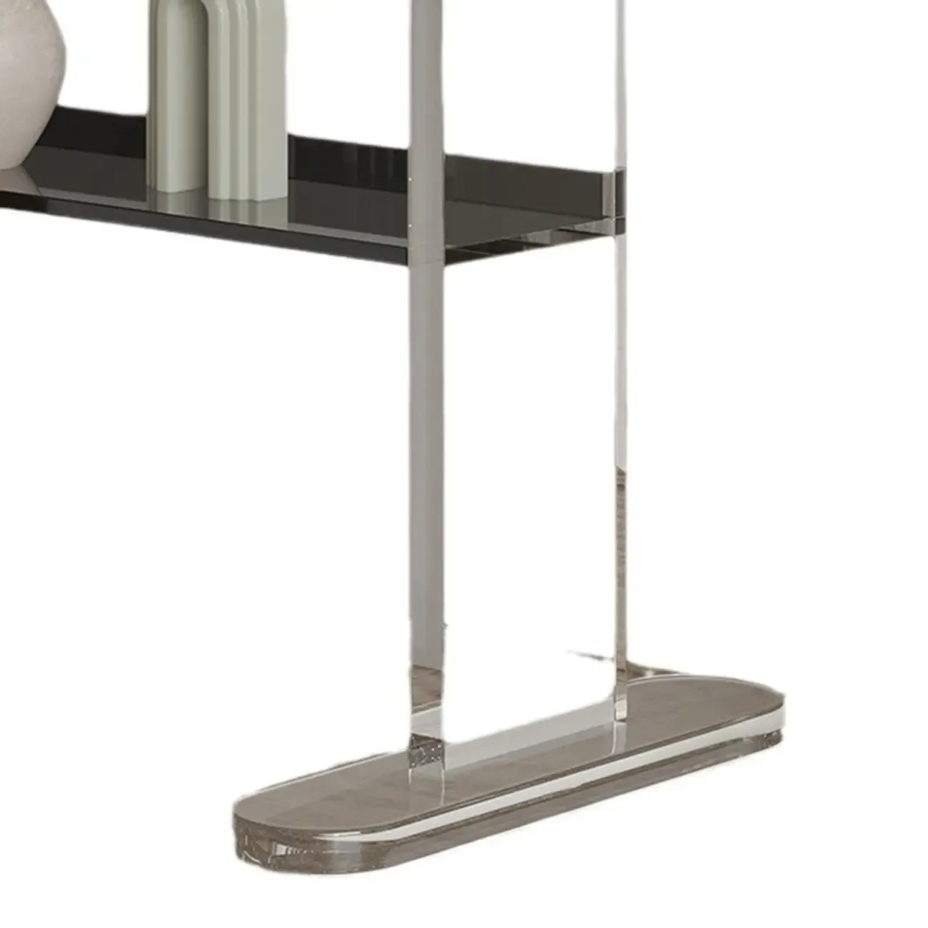 Vertical Acrylic 4-Shelf Closed Back Display Bookcase