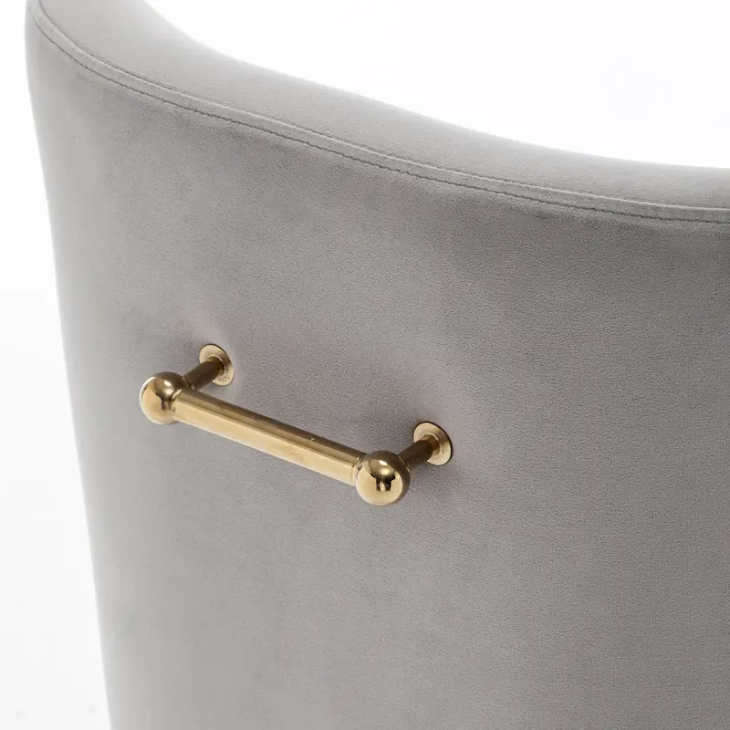 SEYNAR Velvet Upholstered Dining Chair Set of 2, Modern Glam Armless Side Chair