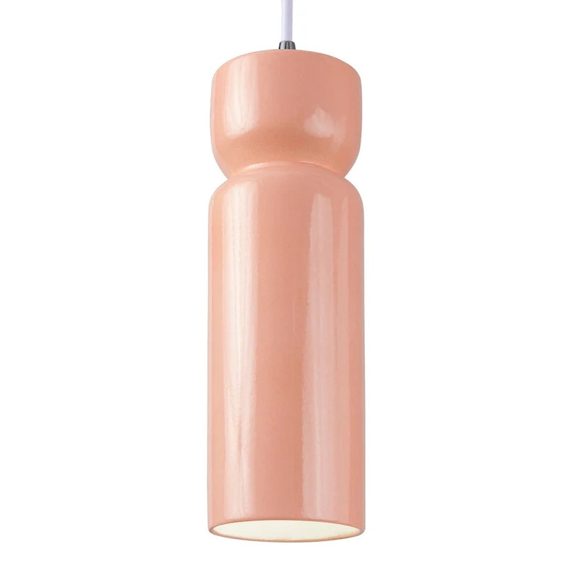 Justice Design Group Ceramic Tall Hourglass Pendant