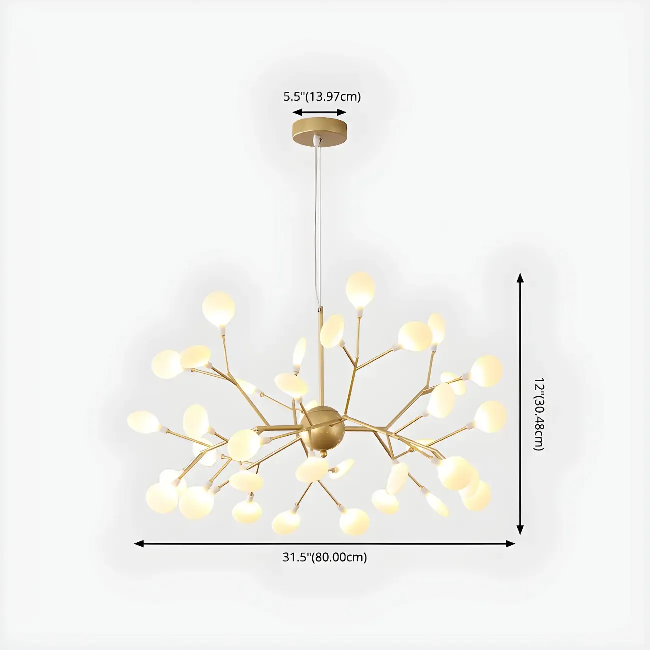 Geometric Modern Sputnik Starburst Chandelier
