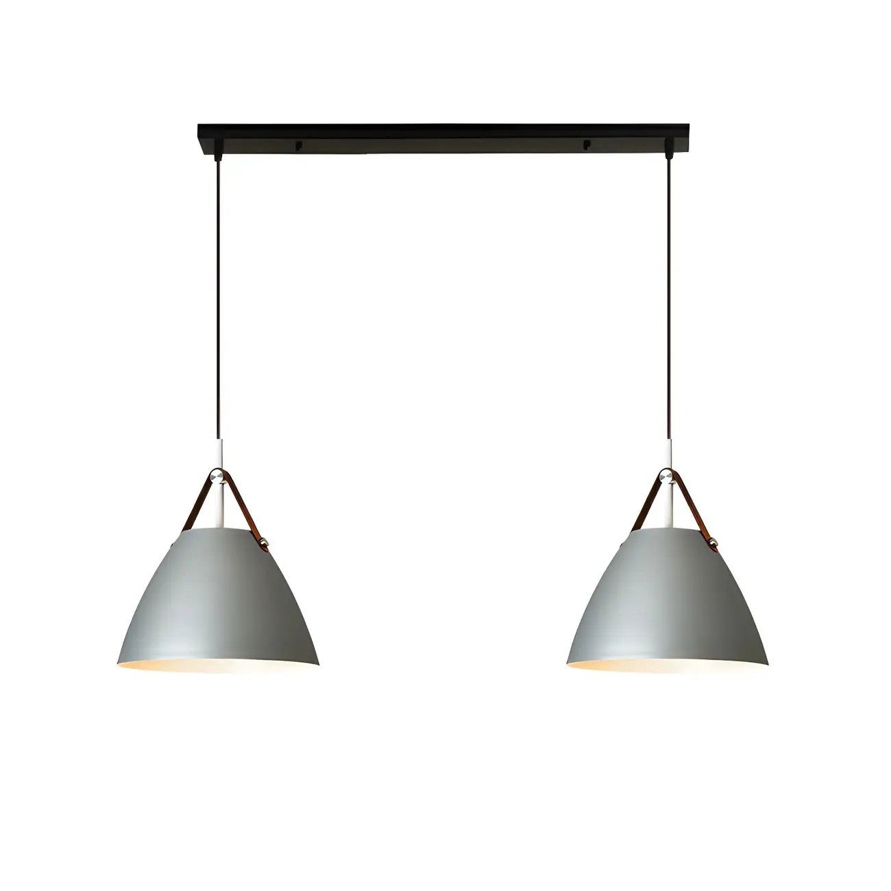 Modern Black Metal Adjustable Kitchen Island Pendant Light