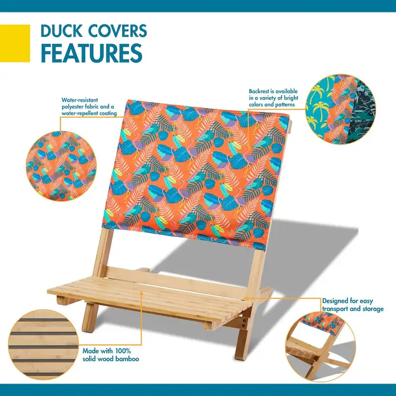 Duck Covers Bamboo Beach Chair