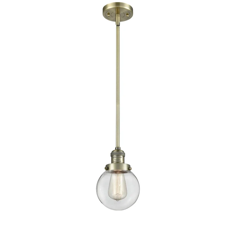 Innovations Lighting Franklin Restoration Beacon 1 Light 6  Stem Hung Mini Pendant