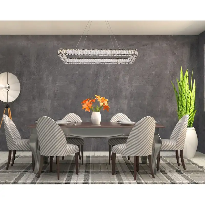 Indigo Home 42 inch LED Single rectangle pendant