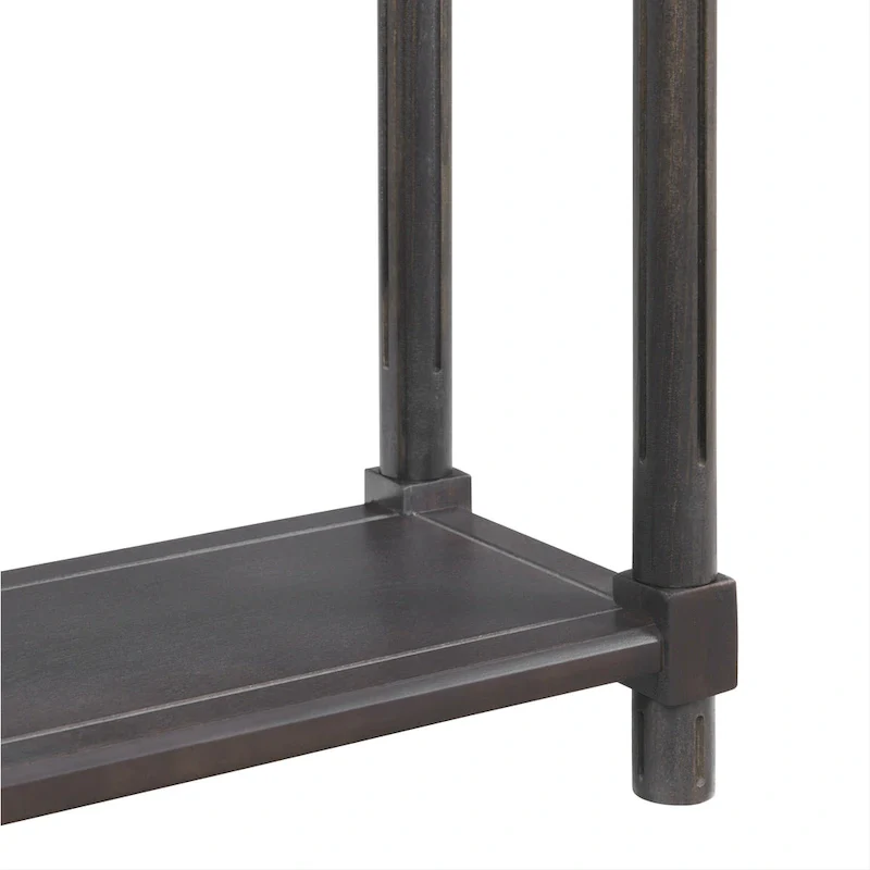 NewRidge Home Goods Harrison Narrow Side Tables, Espresso, Set of 2