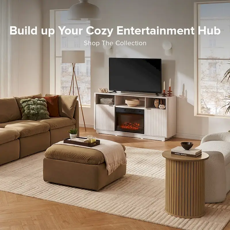 Mopio Brooklyn 59 Electric Fireplace TV Stand