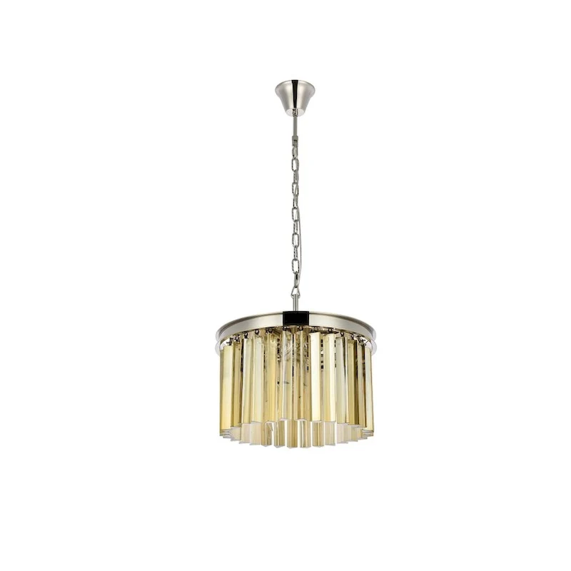 Royce Edge 3-Light Polished Nickel Pendant