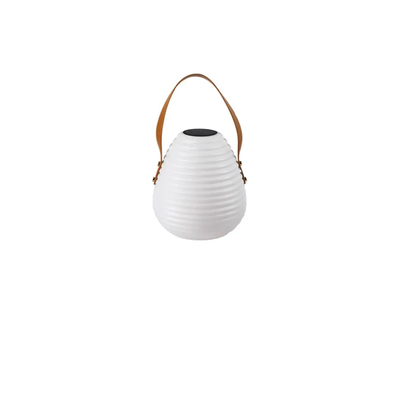 Minimalist Resin White Lantern Design Post Cap Light