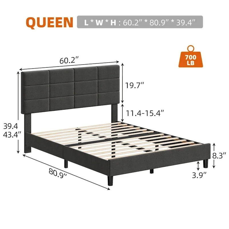 Bed Frame with Headboard