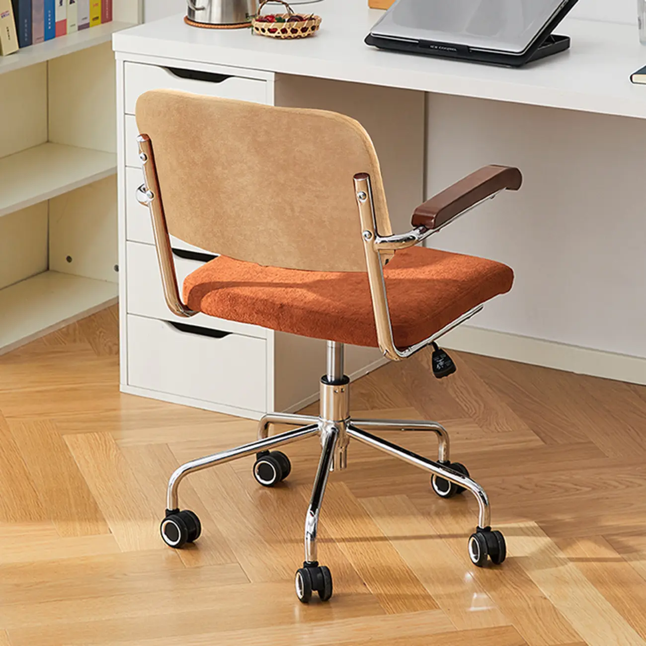 Modern Fabric Metal Frame Adjustable Office Chair