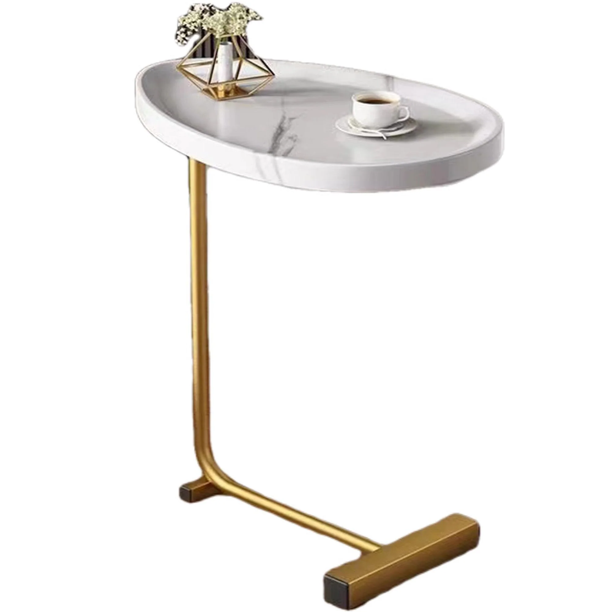 Walker Edison | Marble-Like Sofa Side Table