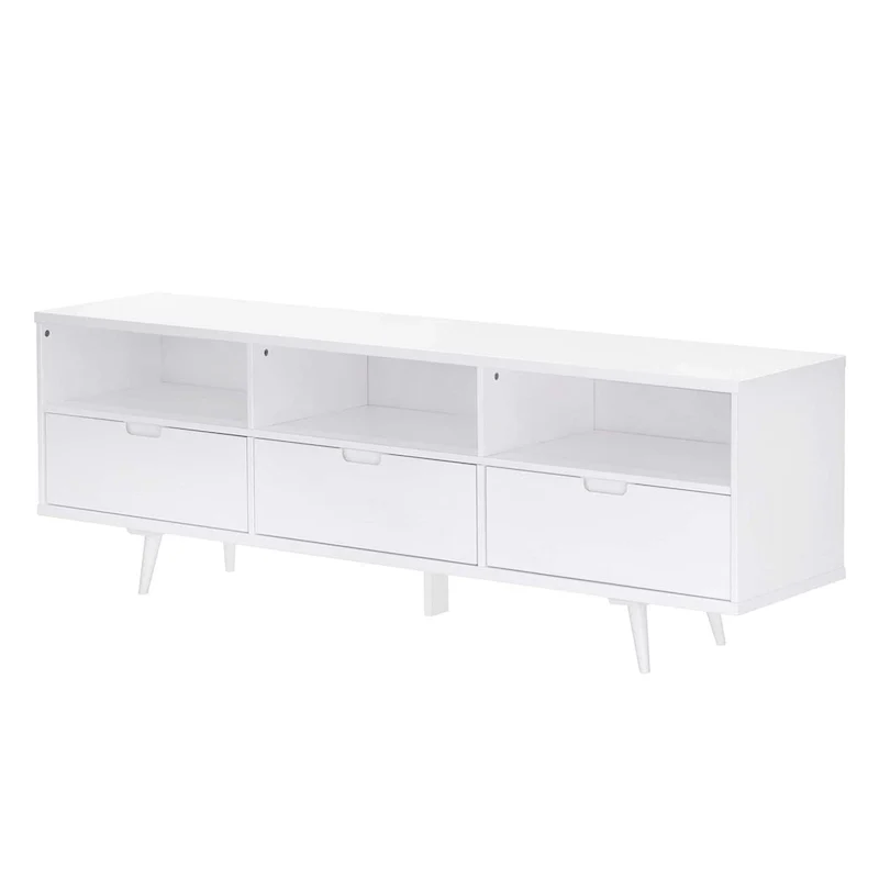 Middlebrook Alby 70-inch Mid-Century Solid Wood TV Stand