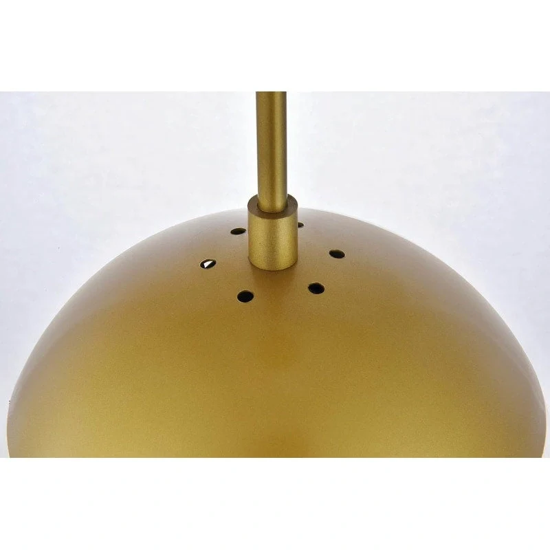 Frosted White Glass 1-Light 8-inch Pendant