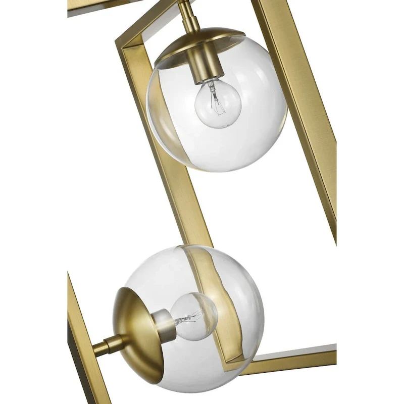 Atwell Collection Brushed Bronze Two-Light Pendant - 23.620  x 16.340  x 16.340