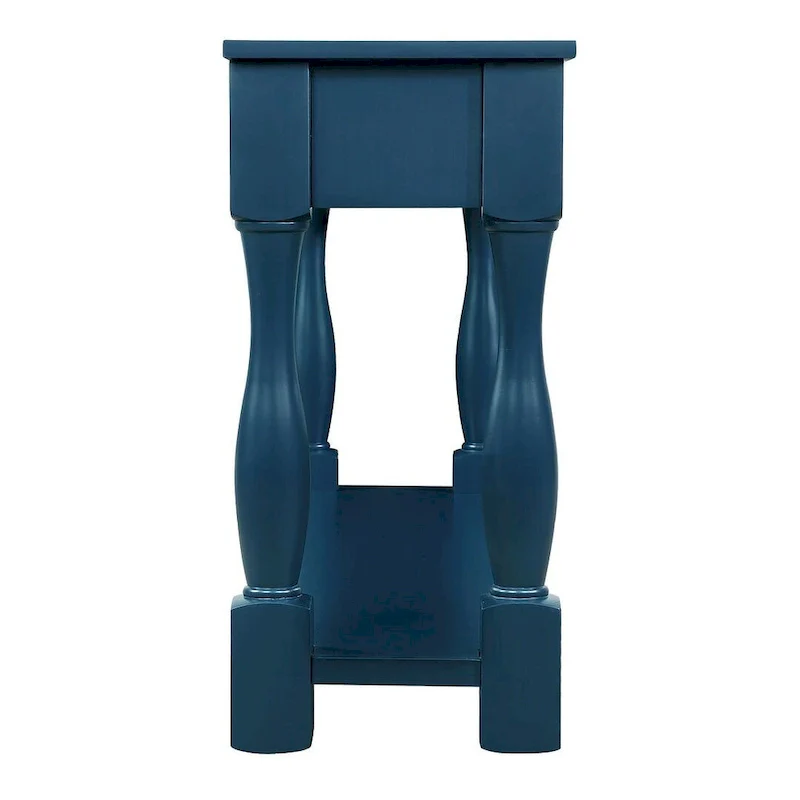 63 Solid Wood Console Table with 3 Drawers and 1 Bottom Shel