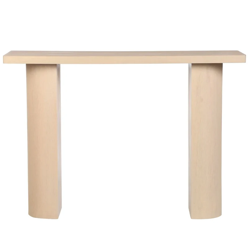 Half Moon Mango Wood Console Table by East at Main