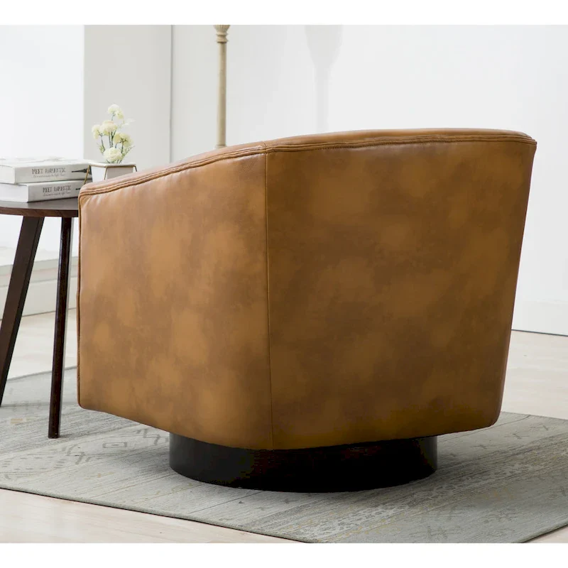 Gilbert Wood Base Swivel Chair by Greyson Living